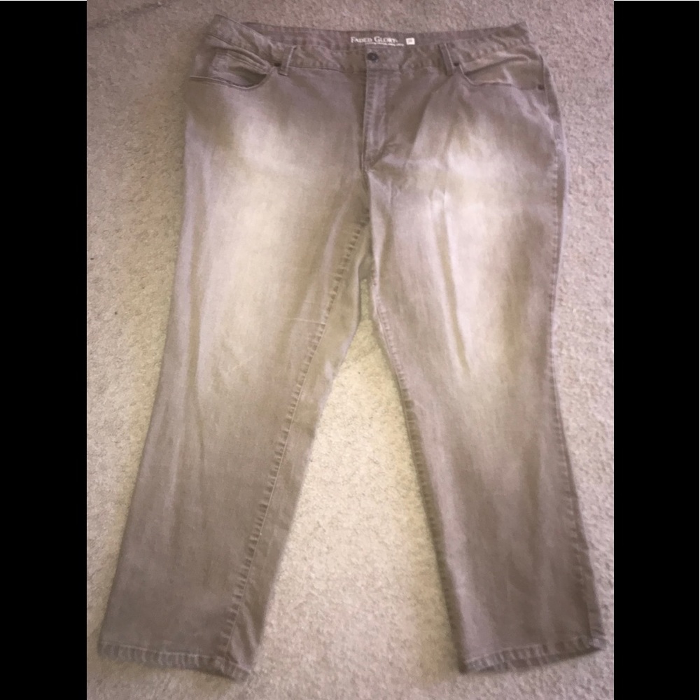 Tan bootcut jeans